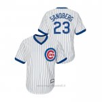 Maglia Baseball Uomo Chicago Cubs Ryne Sandberg Cooperstown Collection Replica Primera Bianco