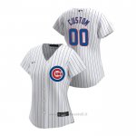 Maglia Baseball Donna Chicago Cubs Personalizzate 2020 Replica Primera Bianco