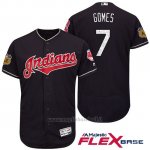 Maglia Baseball Uomo Cleveland Indians Yan Gomes Blu 2017 Allenamento Primaverile Flex Base Giocatore