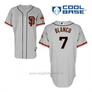Maglia Baseball Uomo San Francisco Giants Gregor Bianco 7 Grigio Alterner Cool Base