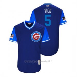 Maglia Baseball Uomo Chicago Cubs Albert Almora 2018 Llws Players Weekend Tico Royal