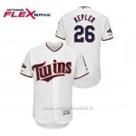 Maglia Baseball Uomo Minnesota Twins 26 Max Kepler 2019 Postseason Flex Base Bianco