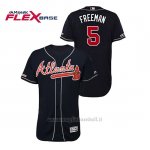Maglia Baseball Uomo Atlanta Braves Freddie Freeman 150th Aniversario Patch Autentico Flex Base Blu