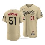 Maglia Baseball Uomo Arizona Diamondbacks Randy Johnson 2021 City Connect Autentico Or