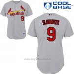 Maglia Baseball Uomo St. Louis Cardinals Mike Piazza Grigio Cool Base