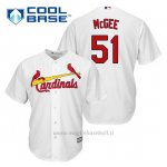 Maglia Baseball Uomo St. Louis Cardinals Willie Mcgee 51 Bianco 1ªCool Base