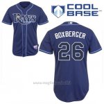 Maglia Baseball Uomo Tampa Bay Rays Brad Boxberger 26 Blu Blu Alterner Cool Base