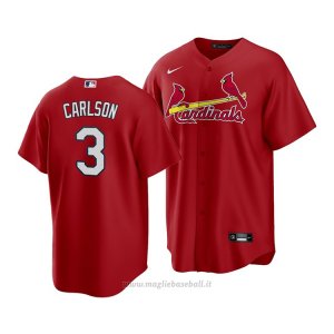 Maglia Baseball Uomo St. Louis Cardinals Dylan Carlson Replica Alternato Rosso