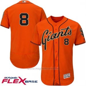 Maglia Baseball Uomo San Francisco Giants Hunter Pence Arancione Flex Base Autentico Collezione