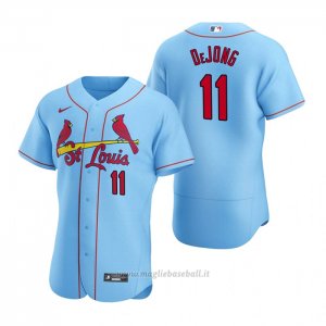 Maglia Baseball Uomo St. Louis Cardinals Paul Dejong Autentico 2020 Alternato Blu