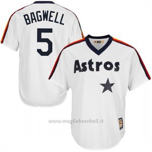 Maglia Baseball Uomo Houston Astros Jeff Bagwell Bianco 1ªCooperstown