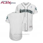 Maglia Baseball Uomo Seattle Mariners Bianco 2018 Dia del Padre Flex Base