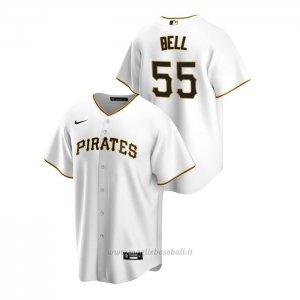 Maglia Baseball Uomo Pittsburgh Pirates Josh Bell Replica Primera Bianco