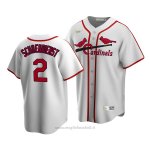 Maglia Baseball Uomo St. Louis Cardinals Red Schoendienst Cooperstown Collection Primera Bianco