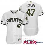 Maglia Baseball Uomo Pittsburgh Pirates Jordan Luplow Bianco 2018 1ªAlterner Flex Base