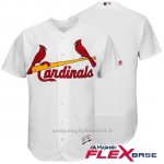 Maglia Baseball Uomo St. Louis Cardinals Bianco Autentico Collezione Flex Base