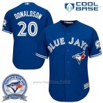 Maglia Baseball Uomo Toronto Blue Jays Josh Donaldson 20 Cool Base 40 Anniversario