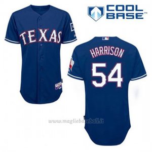 Maglia Baseball Uomo Texas Rangers Matt Harrison 54 Blu Alterner Cool Base