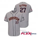 Maglia Baseball Uomo Houston Astros Jose Altuve 2018 All Star Game Flex Base Grigio