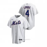 Maglia Baseball Uomo New York Mets Jed Lowrie Replica Primera Bianco