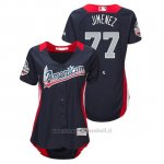 Maglia Baseball Donna All Star Game Majestic Joe Jimenez 2018 1ªRun Derby American League Blu