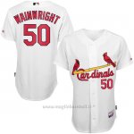 Maglia Baseball Uomo St. Louis Cardinals Adam Wainwright Bianco Giocatore Autentico