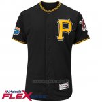Maglia Baseball Uomo Pittsburgh Pirates Blank Nero Flex Base Autentico Collezione Allenamento Primaverile