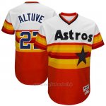 Maglia Baseball Uomo Houston Astros Houston Astros Bianco 1977 Turn Back The Clock