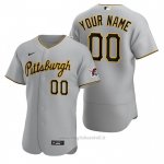 Maglia Baseball Uomo Pittsburgh Pirates Personalizzate Autentico 2020 Road Grigio