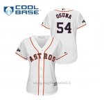 Maglia Baseball Donna Houston Astros 54 Roberto Osuna 2019 Postseason Cool Base Bianco