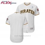Maglia Baseball Uomo Pittsburgh Pittsburgh Pirates Bianco 2018 Dia del Padre Flex Base
