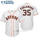 Maglia Baseball Uomo Houston Astros 35 Justin Verlander Biancohome Giocatore Cool Base
