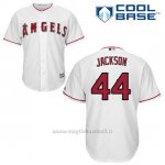 Maglia Baseball Uomo Los Angeles Angels Reggie Jackson 44 Bianco 1ªCool Base