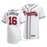 Maglia Baseball Uomo Atlanta Braves Travis D'arnaud Autentico Primera Bianco