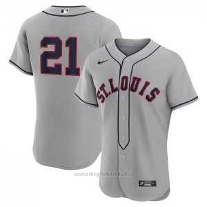 Maglia Baseball Uomo St. Louis Cardinals Lars Nootbaar 2024 Rickwood Classic Autentico Grigio