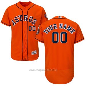 Maglia Houston Astros Personalizzate Arancione