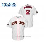 Maglia Baseball Uomo Boston Red Sox Xander Bogaerts 2019 Gold Program Cool Base Bianco