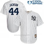 Maglia Baseball Uomo New York Yankees 44 Reggie Jackson Biancohome Cooperstown Collezione Giocatore Cool Base