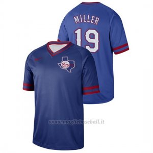 Maglia Baseball Hombre Texas Rangers Shelby Miller Cooperstown Coleccion Legend Blu