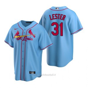 Maglia Baseball Uomo St. Louis Cardinals Jon Lester Replica Alternato Blu