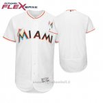 Maglia Baseball Uomo Miami Marlins Bianco 2018 Dia de la Madre Flex Base