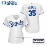 Maglia Baseball Donna Kansas City Royals Eric Hosmer 35 Bianco 1ªCool Base