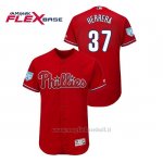 Maglia Baseball Uomo Philadelphia Phillies Odubel Herrera 2019 Entrenamiento De Primavera Flex Base Rosso