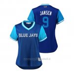 Maglia Baseball Donna TOrnto Blue Jays Danny Jansen 2018 Llws Players Weekend Jansen Blu