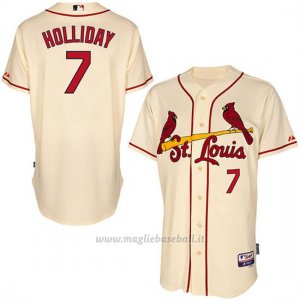 Maglia Baseball Uomo St. Louis Cardinals Matt Holliday Tan Giocatore Autentico