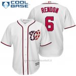 Maglia Baseball Uomo Washington Nationals 6 Anthony Rendon Bianco2017 Cool Base