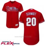 Maglia Baseball Uomo Philadelphia Phillies Mike Schmidt Autentico Collezione Scarlet Flex Base Giocatore