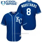 Maglia Baseball Uomo Kansas City Royals Mike Moustakas 8 Blu Alterner Cool Base