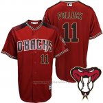 Maglia Baseball Uomo Arizona Diamondbacks 11 A.J. Pollock Rosso Alterner
