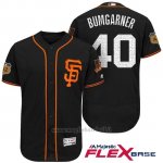 Maglia Baseball Uomo San Francisco Giants Madison Bumgarner San Francisco Nero 2017 Allenamento Primaverile Flex Base Giocatore